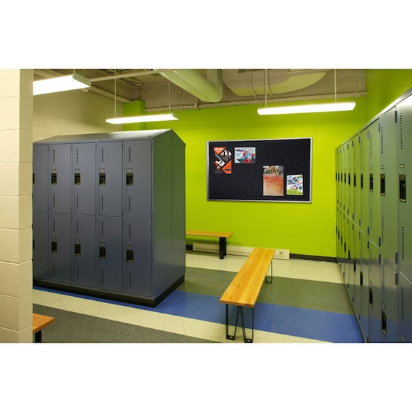 Ghent Rubber Bulletin Board 48"H x 72"W ATR46-CF