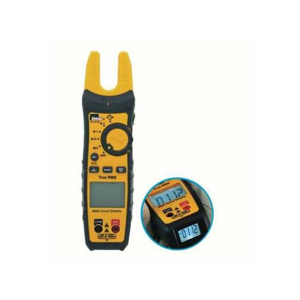 Ideal Clamp Meter, Dual Backlit, 200 A A, 0.75 in (19 mm) Jaw Capacity 61-415