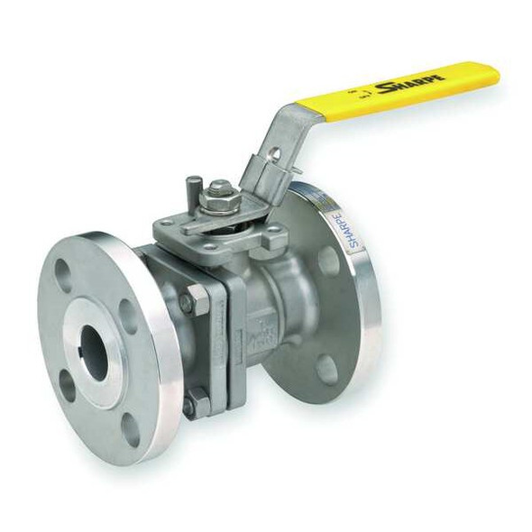 Sharpe Valves Manual 2-Way Ball Valve,Flange,316 SS 4351004700 Sharpe Valves Manual 2-Way Ball Valve,Flange,316 SS 4351004700