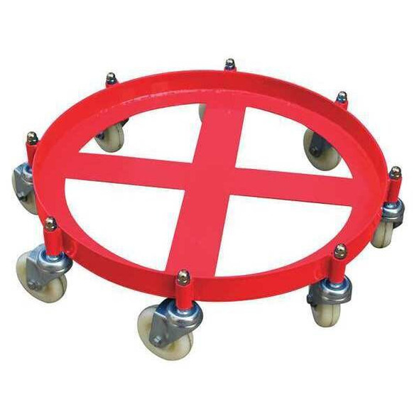 Manufacturer Varies Drum Dolly, 55 gal, 26.75 in L, Red 48J136