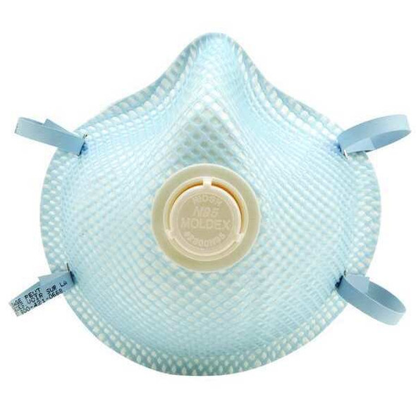 Moldex Disposable Respirator,M/L,N95,Molded,PK2 2300V Moldex Disposable Respirator,M/L,N95,Molded,PK2 2300V