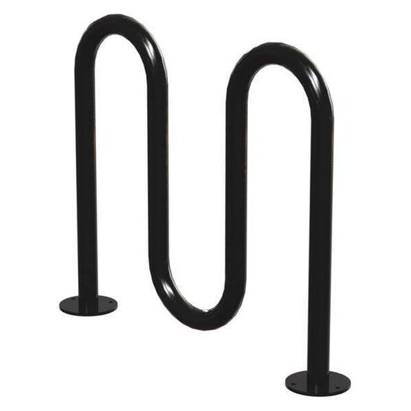 Madrax Bike Rack,Blk,(5) Bikes,36 in. H,3 in. W QS-H36-5-SF-B