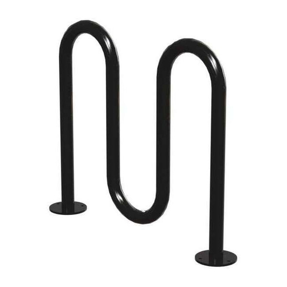 Madrax Bike Rack,Blk,(5) Bikes,36 in. H,3 in. W QS-H36-5-SF-B
