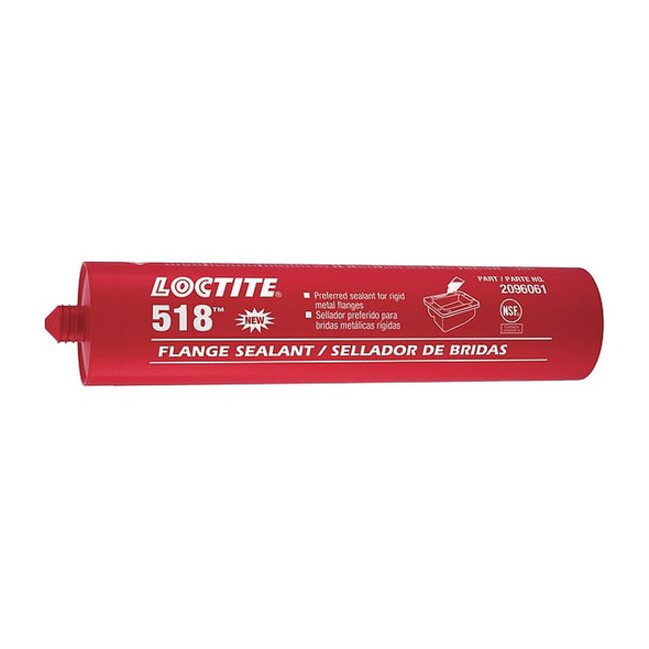 Anaerobic Gasket Sealant, 300 mL, Red, Temp Range -65 to 300 Degrees F