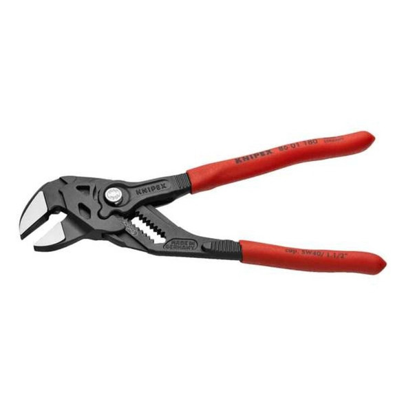 7.54 in Pliers Wrench - 86 01 series Black Pliers Wrench Smooth, Plastic Grip  86 01 180
