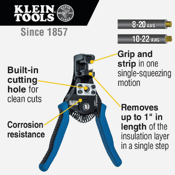 Klein Tools Auto Wire Stripper 11063W 340713