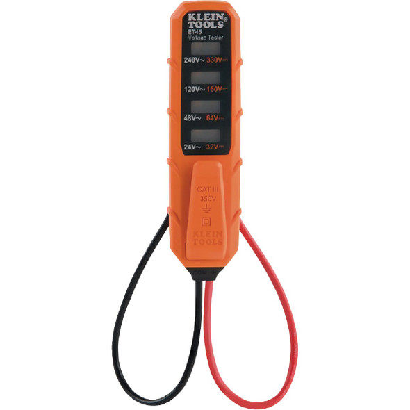 Klein AC/DC Electronic Voltage Tester with Test Leads ET45