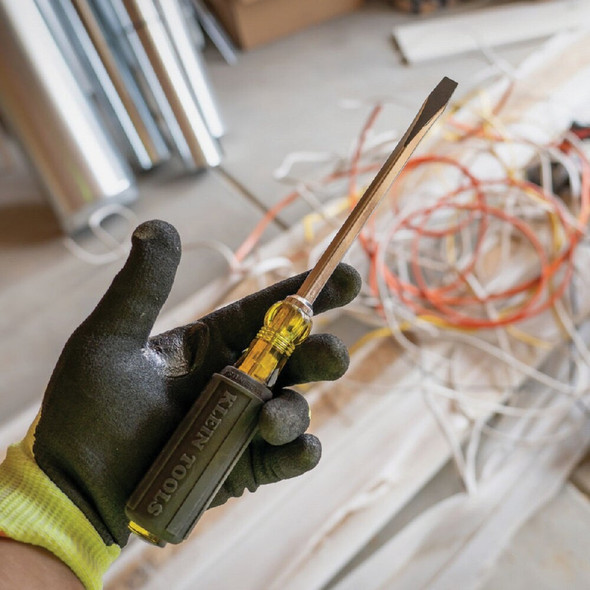 Klein 5-16 In. x 6 In. Square Shank Keystone Slotted Screwdriver 600-6 318272