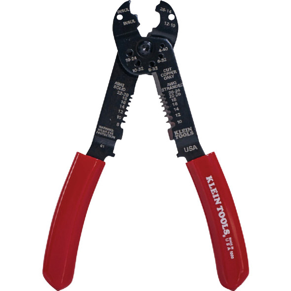 Klein 7-3-4 In. 6-In-1 Multipurpose Crimper & Stripper 1000 317888