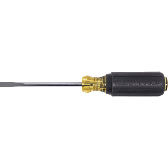 Klein 1/4 In. x 4 In. Cabinet-Tip Slotted Screwdriver 605-4