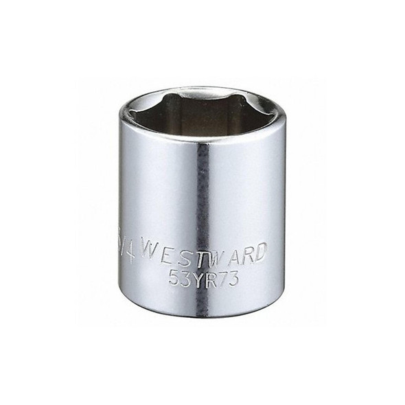 Westward Socket, Steel, Chrome, 3/4 in 53YR73
