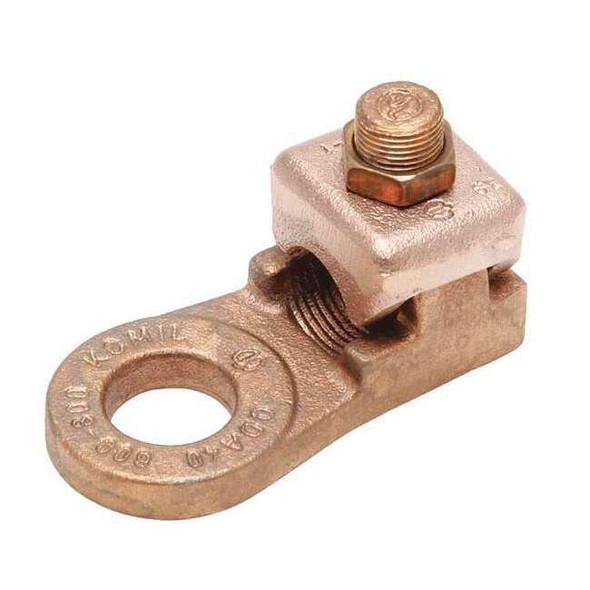 Mechanical Lug, 500 kcmil Max, 1 Conductor, 1 Hole, 3/4 in Stud, Copper