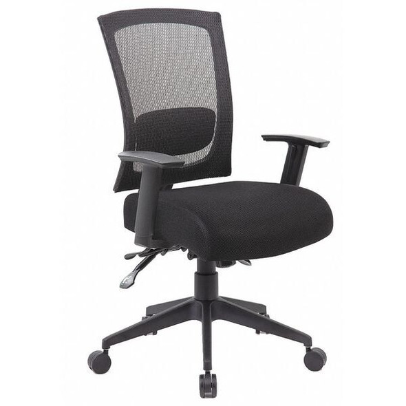Manufacturer Varies Fabric Task Chair, 22-, Adjustable, Black 452R26