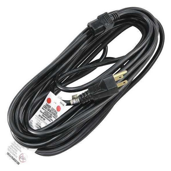 Manufacturer Varies Power Cord,5-15P,SJT,25 ft.,Blk,15A,14/3 5XFN1ID