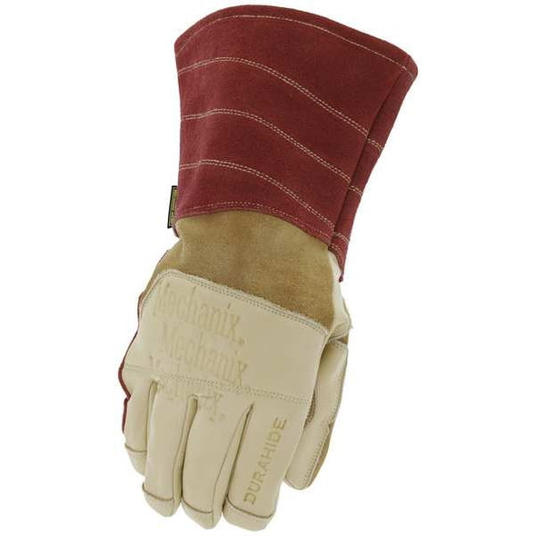 Torch Pulse Welding Gloves, Gauntlet Cuff, Keystone Thumb, Cowhide Leather, 8, 1 PR