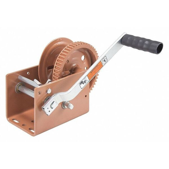 Dutton-Lainson Pulling Winch,Spur Gear,No Brake,3200 lb DLC3200
