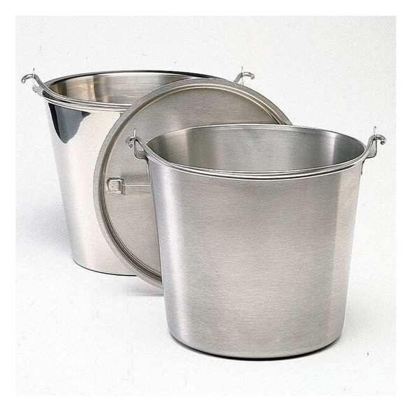 Manufacturer Varies Hospital Bucket, 14-3/4qt, Stainless Steel 58160