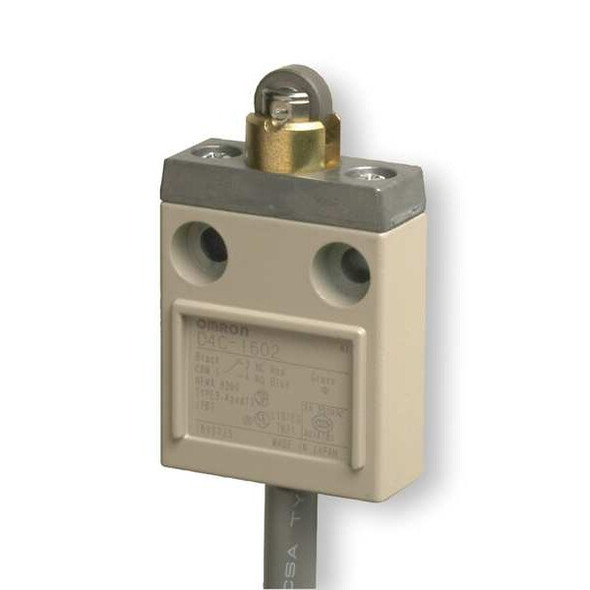 Limit Switch, Plunger, Roller, SPDT, 5A at 240V AC, Actuator Location: Top