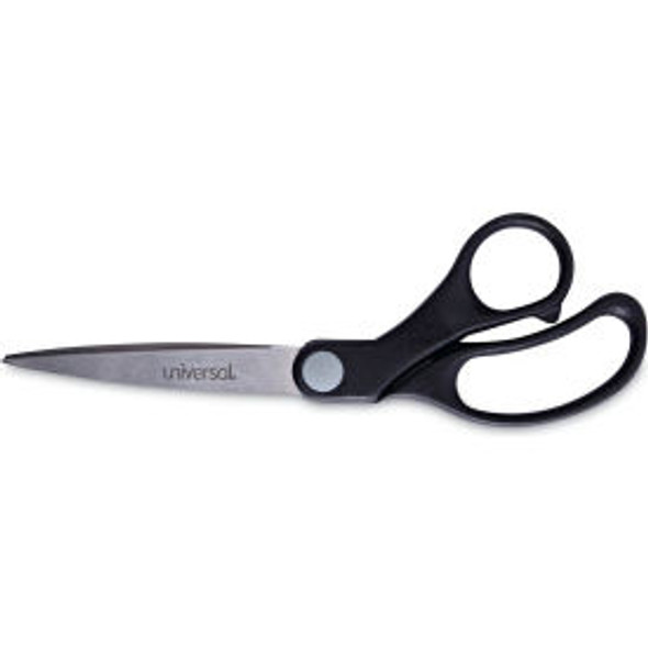Universal Stainless Steel Office Scissors 8.5"" Long 3.75"" Cut Length Black Off