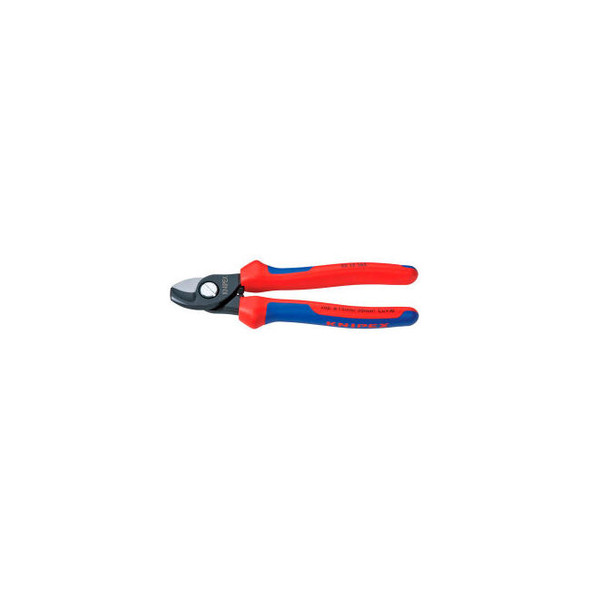 KNIPEX 95 12 165 SBA Cable Shears-Comfort Grip 6-1/2"" OAL