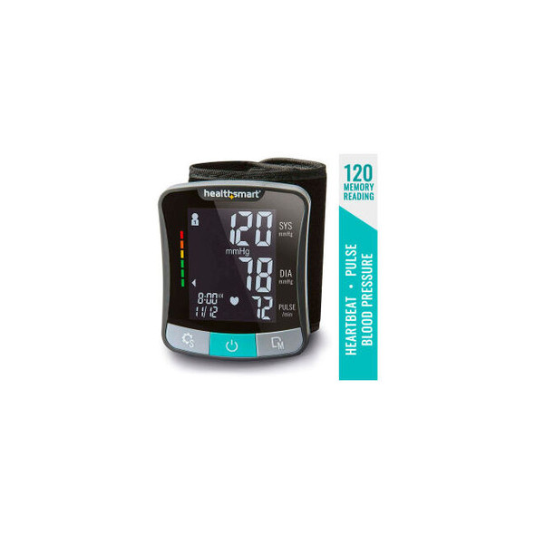HealthSmart Digital Premium Wrist Blood Pressure Monitor with Cuff