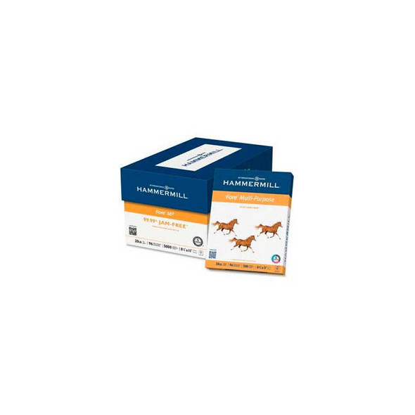 Hammermill Fore MP Paper 8-1/2"" x 11"" 20 lb White 5000 Sheets/Carton
