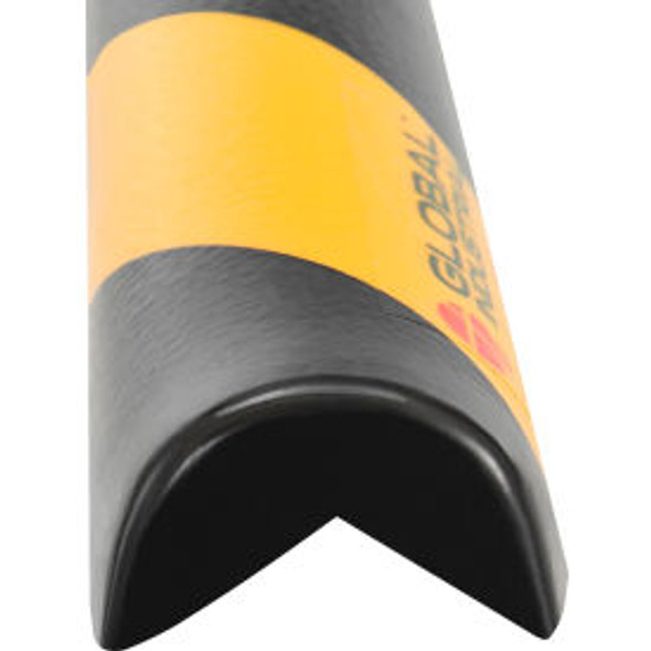 Global Industrial 90-Degree Rounded Corner Bumper Guard Type A 39-3/8""L Black/Y