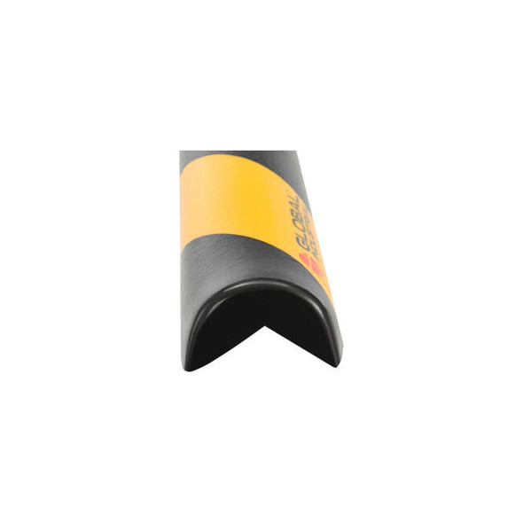 Global Industrial 90-Degree Rounded Corner Bumper Guard Type A 39-3/8""L Black/Y