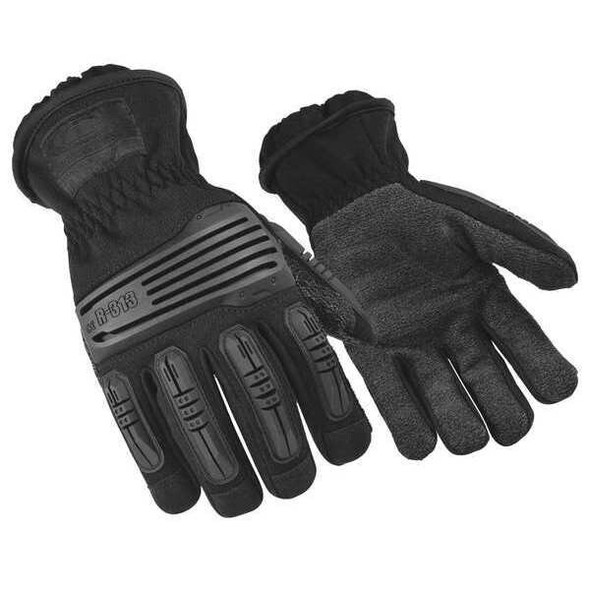 Rescue Gloves, Kevlar(R) Palm, Elastic Cuff, Stealth, Size S