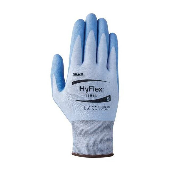Cut-Resistant Coated Gloves, Cut Level A2 ,Dipped ,Polyurethane ,Sandy ,M 1 PR