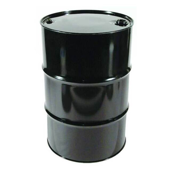 Closed Head Transport Drum, Steel, 55 gal, Lined, Black