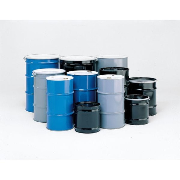 Manufacturer Varies Closed Head Transport Drum, Steel, 55 gal, Lined, Black TH55-3E