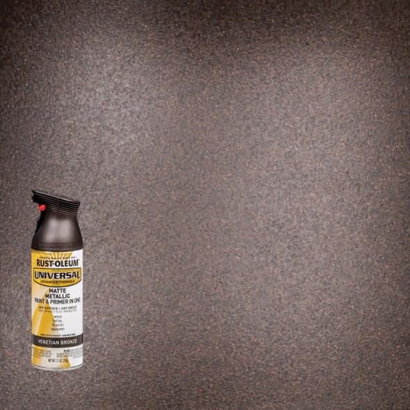 Rust-Oleum Universal 11 Oz. Matte Metallic Venetian Bronze Spray Paint 353092