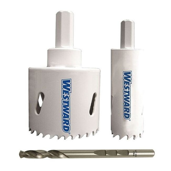 Westward Hole Saw Kit, 3 pcs. 29VX11