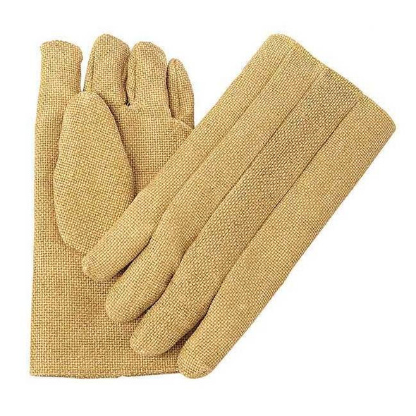 Heat Resistant Gloves, ZetexPlus(R), 2000 Degrees F Max Temp., Tan, L, 1 PR