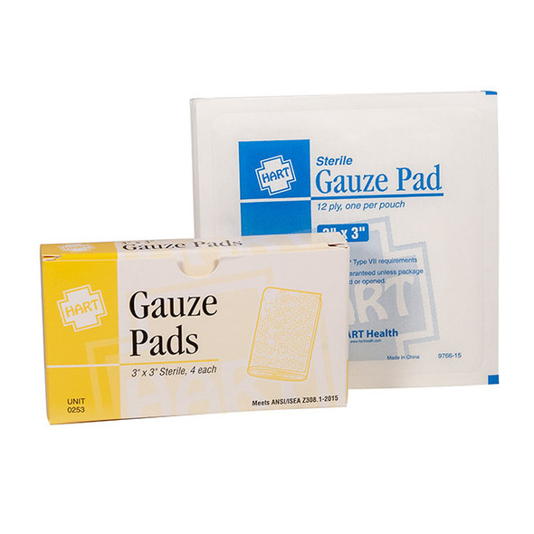 HART Health® Gauze Pads, 4/Box