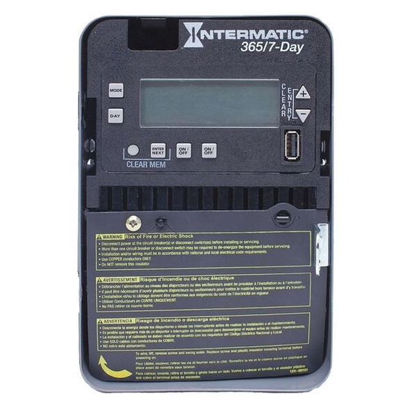 Intermatic Electronic Timer, Gray, Metal ET2725C