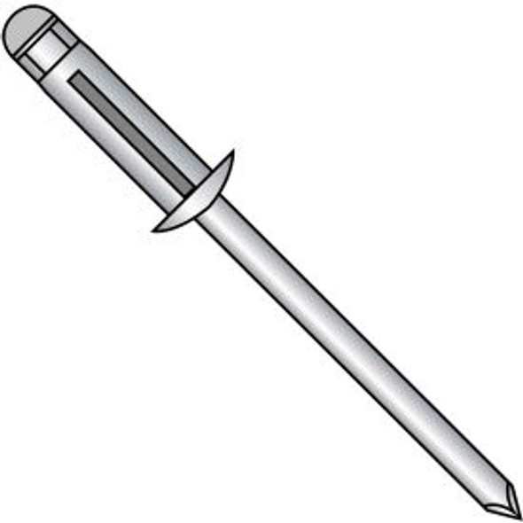 Aluminum Trebol Dome Head Rivet - 3/16 x .039 -0.118 Pkg of 2000