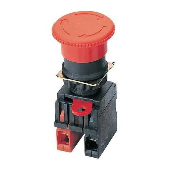 Omron Emergency Stop Push Button, 22 mm, 2NC, Red A22E-M-02