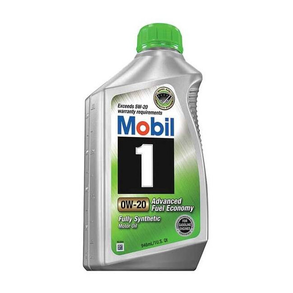 Mobil Mobil 1 0W-20, Gals Engine Oil, 1 Qt. 124184
