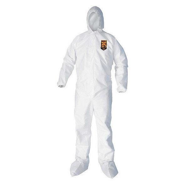 Kleenguard Coveralls,3XL,Wht,KleenGuard A40,PK25 44336 Kleenguard Coveralls,3XL,Wht,KleenGuard A40,PK25 44336