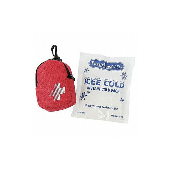 First Aid Only Instant Cold Pack, Red Nylon Case 3028