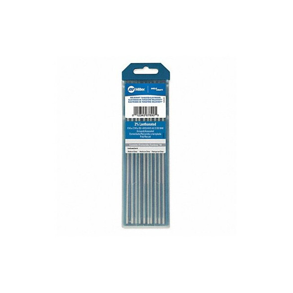 Miller Electric WELDCRAFT Blue Tungsten Electrode,PK10 WL2018X7