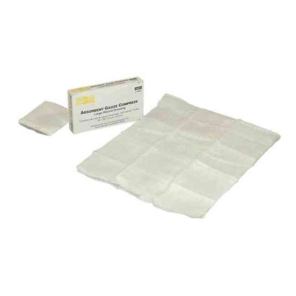 First Aid Only Compress, Sterile, White, No, Gauze, PK2 3-003