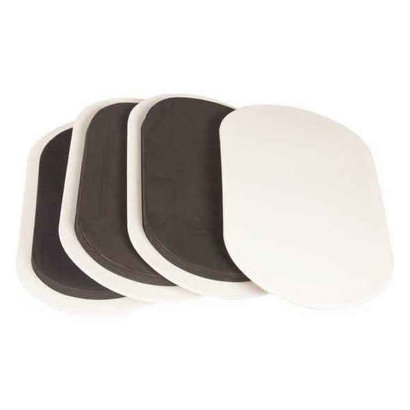 Manufacturer Varies Furniture Glides,9/16 in H,White 10G209