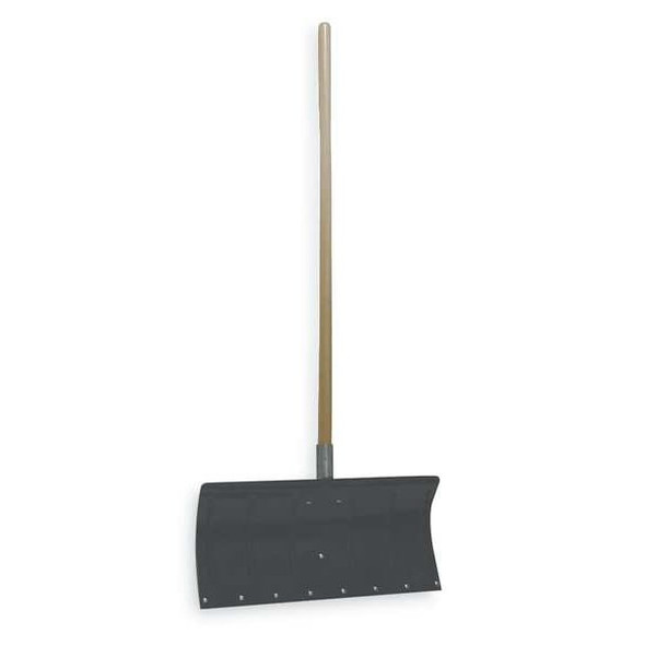 Manufacturer Varies Snow Shovel, 24 in W x Aluminum Blade, 48 in L Wood Handle 6YU39