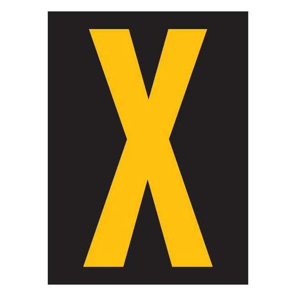 Stranco LetterLabel, Vinyl, 2-7/8inH, 1-3/4inW, PK25 RUM200-X-YB