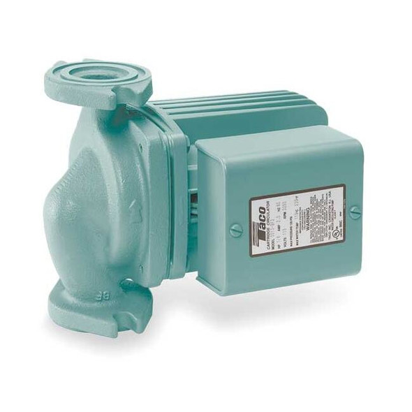 Taco Hydronic Circulating Pump, 1/8 hp, 115V, 1 Phase, Flange Connection 0011-F4