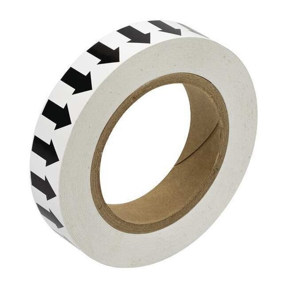 Brady Arrow Tape,Black/White,1 In. W, 91413 91413