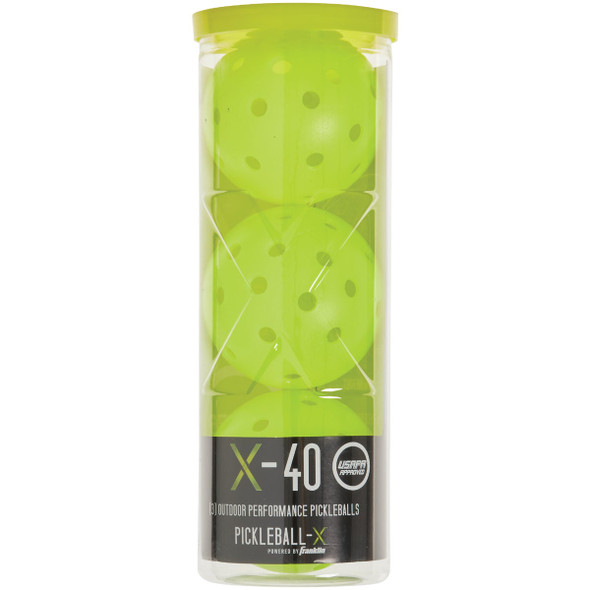 Franklin X-40 Optic USAPA Approved Outdoor Pickleball (3-Pack) 52821 716204